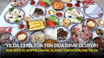 Yılda 23 Milyon Ton Gıda İsraf Oluyor! Açık Büfe ve Serpme Kahvaltılarda Yeni Düzenleme Yolda