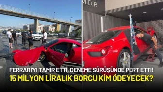 Ferrari'yi Tamir Etti, Deneme Sürüşünde Pert Etti!