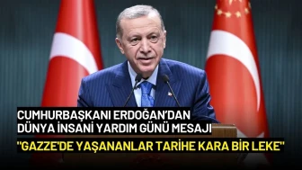Cumhurbaşkanı Erdoğan: "Gazze'de Yaşananlar Tarihe Kara Bir Leke"