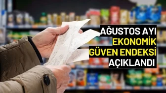 Ağustos Ayı Ekonomik Güven Endeksi Açıklandı