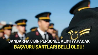 Jandarma 8 Bin Personel Alımı Yapacak: Başvuru Şartları Belli Oldu!