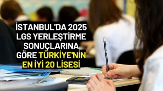 İstanbul'da 2025 LGS Yerleştirme Sonuçlarına Göre Türkiye'nin En İyi 20 Lisesi