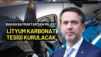 Bakan Bayraktar'dan Müjde: Lityum Karbonat Tesisi Kurulacak