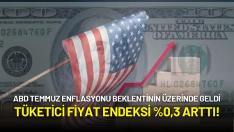 ABD Temmuz Enflasyonu Beklentinin Üzerinde Geldi: Tüketici Fiyat Endeksi %0,3 Arttı!