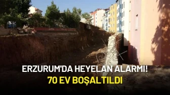 Erzurum'da Heyelan Alarmı: 70 Ev Boşaltıldı!
