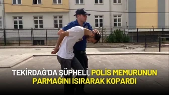 Tekirdağ'da Şüpheli, Polis Memurunun Parmağını Isırarak Kopardı