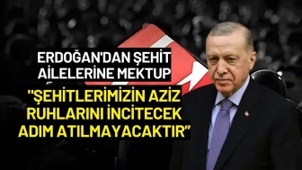 Erdoğan'dan Şehit Ailelerine Mektup: "Şehitlerimizin Aziz Ruhlarını İncitecek Adım Atılmayacaktır”