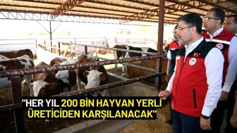 Bakan Yumaklı: "Her Yıl 200 Bin Hayvan Yerli Üreticiden Karşılanacak"