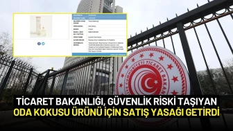 Ticaret Bakanlığı, Güvenlik Riski Taşıyan Oda Kokusu Ürünü için Satış Yasağı Getirdi
