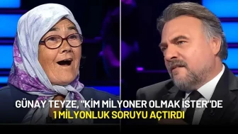 Günay Teyze, "Kim Milyoner Olmak İster"de 1 Milyonluk Soruyu Açtırdı