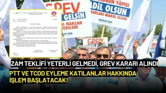 Kamuda Grev Kararı: PTT ve TCDD Eyleme Katılanlar Hakkında İşlem Başlatacak!