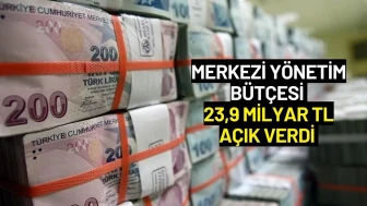 Merkezi Yönetim Bütçesi 23,9 Milyar TL Açık Verdi