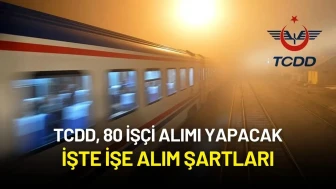 TCDD, 80 İşçi Alımı Yapacak! İşte İşe Alım Şartları