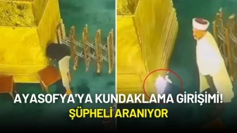 Ayasofya'ya Kundaklama Girişimi! Şüpheli Aranıyor