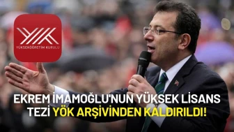 İmamoğlu'nun Yüksek Lisans Tezi YÖK Arşivinden Kaldırıldı!