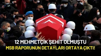 12 Mehmetçik Şehit Olmuştu: MSB Raporunun Detayları Ortaya Çıktı!