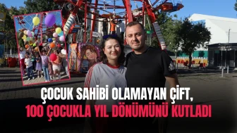 Sivas’ta Çocuk Sahibi Olamayan Çift, Yıl Dönümlerini 100 Çocukla Kutladı