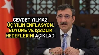 Cevdet Yılmaz Üç Yılın Enflasyon, Büyüme ve İşsizlik Hedeflerini Açıkladı