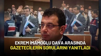 Ekrem İmamoğlu Dava Arasında Gazetecilerin Sorularını Yanıtladı