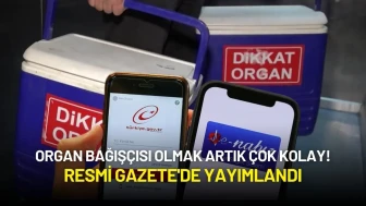 Organ Bağışçısı Olmak Artık Çok Kolay! Resmi Gazete'de Yayımlandı