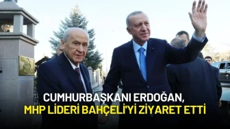 Cumhurbaşkanı Erdoğan, MHP Lideri Bahçeli'yi Ziyaret Etti