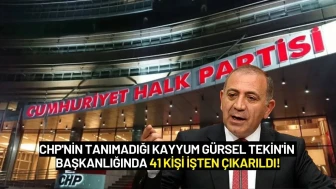CHP'nin Tanımadığı Kayyum Gürsel Tekin'in Başkanlığında 41 Kişi İşten Çıkarıldı!