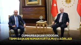 Cumhurbaşkanı Erdoğan, TBMM Başkanı Numan Kurtulmuş'u Ağırladı