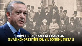 Cumhurbaşkanı Erdoğan’dan Sivas Kongresi’nin 106. Yıl Dönümü Mesajı