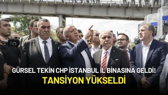 Gürsel Tekin CHP İstanbul İl Binasına Geldi! Tansiyon Yükseldi
