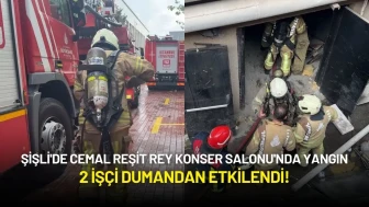 Şişli'de Cemal Reşit Rey Konser Salonu'nda Yangın: 2 İşçi Dumandan Etkilendi!