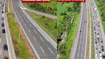 Bayram tatili bitti, yollar kilitlendi: Dönüş yolunda kilometrelerce araç kuyruğu