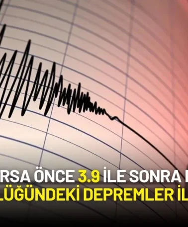 Bursa'da Peş Peşe Depremler: 3.9 ve Ardından 4.2 Büyüklüğünde Deprem Meydana Geldi