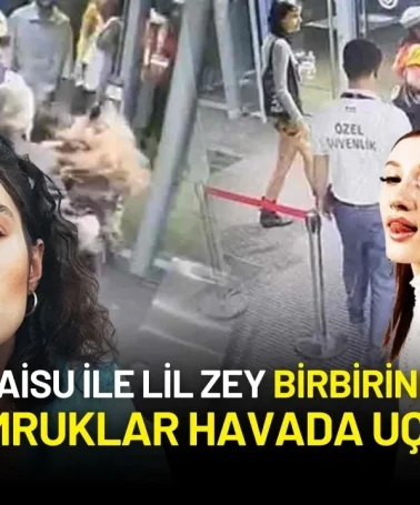 Rapçi Aisu ile Lil Zey Birbirine Girdi: Yumruklar Havada Uçtu!