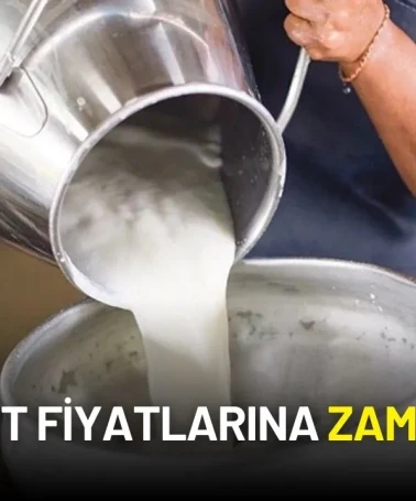 Çiğ Süt Fiyatlarına Zam Geldi