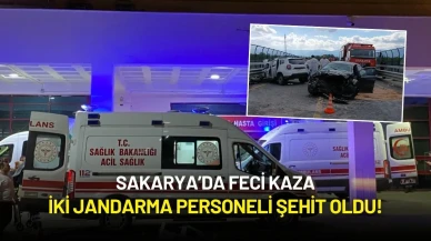 Sakarya’da Feci Kaza: iki Jandarma Personeli Şehit Oldu!
