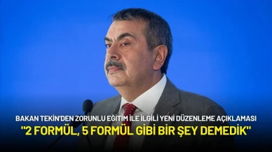 Milli Eğitim Bakanı Yusuf Tekin: "2 Formül, 5 Formül Gibi Bir Şey Demedik"