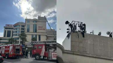 İstanbul Pendik’te Hastane Çatısında Yangın Çıktı!