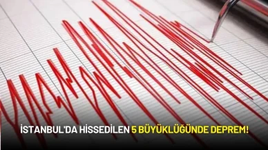 SON DAKİKA: İstanbul'da Hissedilen 5.0 Büyüklüğünde Deprem!