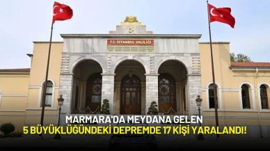 Marmara'da Meydana Gelen 5 Büyüklüğündeki Depremde 17 Kişi Yaralandı!