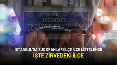 İstanbul'da Suç Oranları İlçe İlçe Listelendi! İşte Zirvedeki İlçe