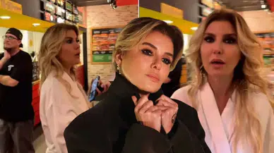 Gülben Ergen ABD Konseri Sonrası Bornozu ile Hamburgerciye Gitti