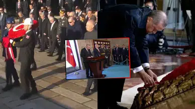 Cumhurbaşkanı Erdoğan Anıtkabir'i Ziyaret Etti! Anıtkabir Özel Defteri'ne Yazı Yazdı