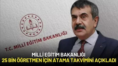 Milli Eğitim Bakanlığı 25 Bin Öğretmen İçin Atama Takvimini Açıkladı
