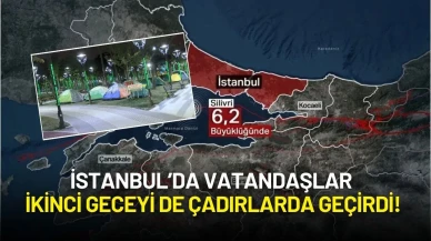 İstanbul’da Deprem Sonrası Endişeli Geceler: Vatandaşlar İkinci Geceyi de Çadırlarda Geçirdi!