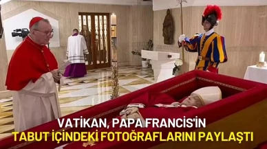 Vatikan Papa Francis'in Tabut İçindeki Fotoğraflarını Paylaştı