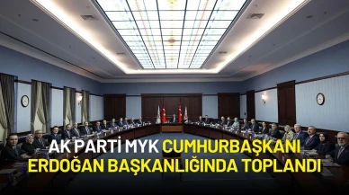 AK Parti MYK Cumhurbaşkanı Erdoğan Başkanlığında Toplandı: Gündem Oldukça Yoğun