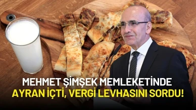 Mehmet Şimşek Memleketinde Ayran İçti, Vergi Levhasını Sordu!