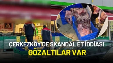 Çerkezköy’de Skandal Et İddiası: Zincir Markette Denetim Sonucu Gözaltılar Var