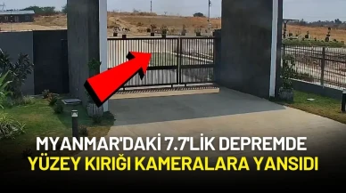 Myanmar'daki 7.7'lik Depremde Yüzey Kırığı Kameralara Yansıdı