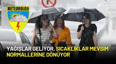Meteoroloji Açıkladı: Yağışlar Geliyor, Sıcaklıklar Mevsim Normallerine Dönüyor